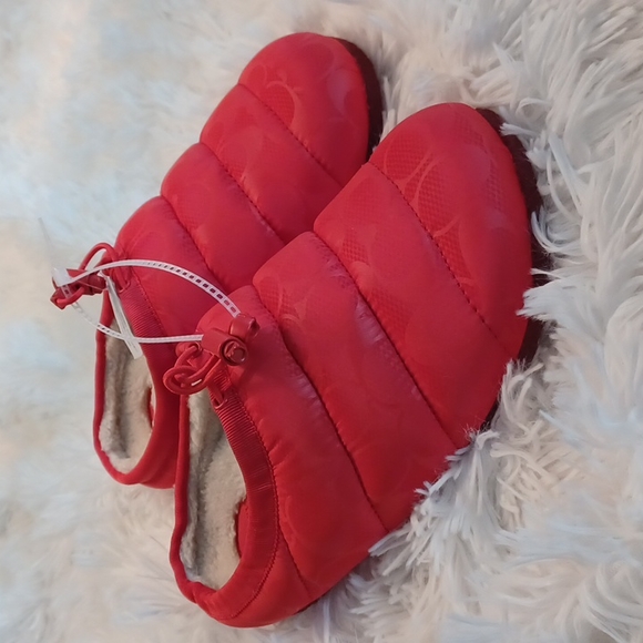 COACH Rachelle Monogram Quilted Nylon Slippers Women's Sizes New - Picture 5 of 15